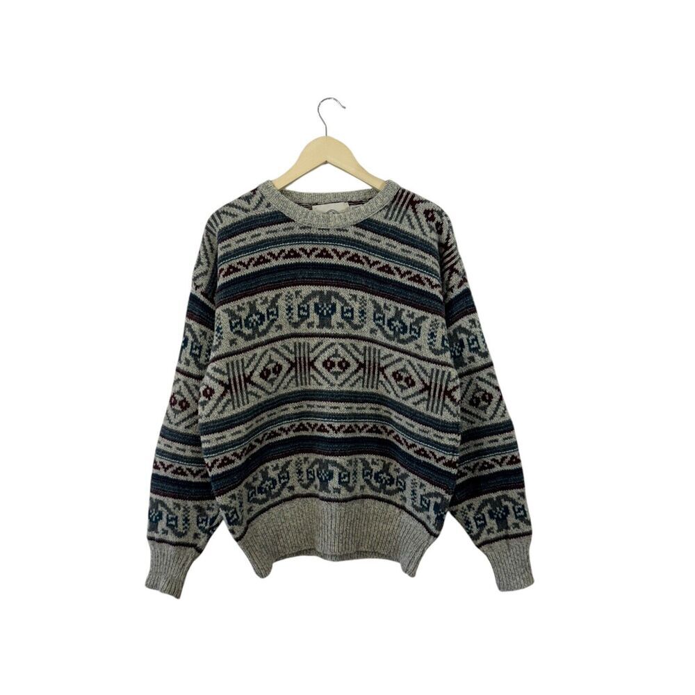 Vintage Cabin Fever X-Large Wool Sweater Pullover USA Made Mens